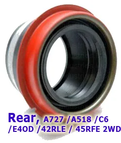 сальник задний A727 / A518 / C6 / E4OD, with Boot Also fits rear 42RLE / 45RFE 2WD